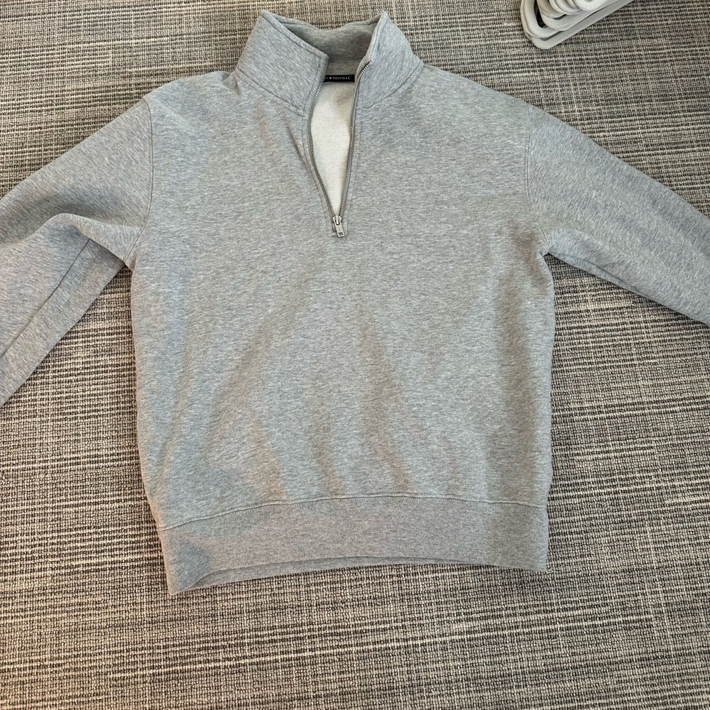 Brandy Melville Gray Quarter Zip